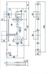 Zámok 24026 P/L BZn/80/90/50vl-pr