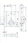 Zámok 2634 Zn/80/vl bez strel