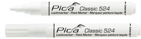 PICA FIX 524/52 lakový permanentný značkovač 2-4mm biela