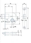 Zámok 01-08 L Zn/60/ iba klučka