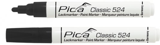 PICA FIX 524/46 lakový permanentný značkovač 2-4mm čierna